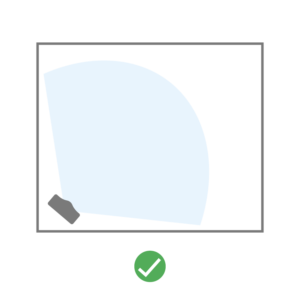 Node recommended position in room